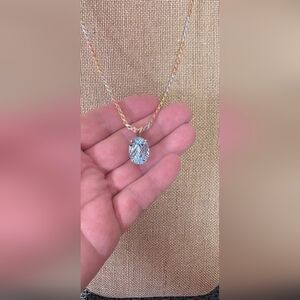 14 K Swiss Blue Topaz Pendant !! Pendant Only!
